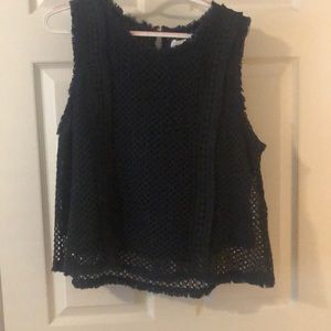 J by JOA navy blue plus size top